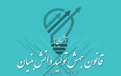 کتابچه آشنایی با قانون جهش تولید دانش بنیان منتشر گردید