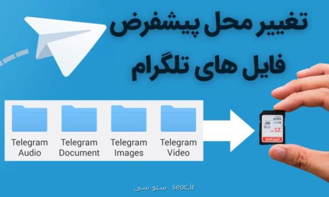 انتقال فولدرها از تلگرام به كارت SD